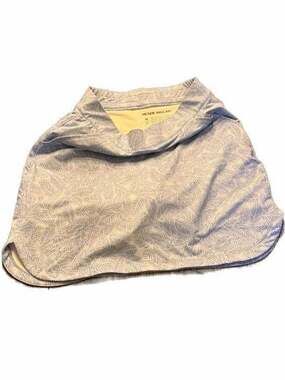 Peter Millar Women's Alice Petal Hem Performance Golf Skort Blue Palm Print / M